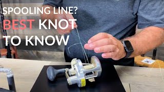 Best Fishing Knot for Spooling Your Fishing Reel  ARBOR KNOT [upl. by Georges956]