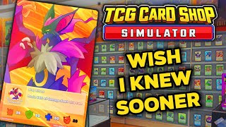 TCG Card Shop Simulator  Wish I Knew Sooner  Tips Tricks amp Game Knowledge for New Players [upl. by Llertnom]