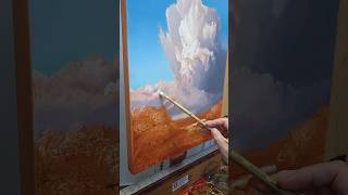 Cumulonimbus are the most awesome of clouds oilpainting [upl. by Adnaral]