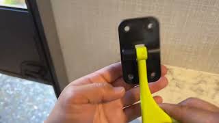 Coleman Lantern LT 17b Door Holder Replacement “L” Latch Install [upl. by Binette]