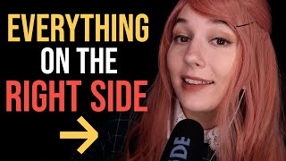 ASMR ➡️ EVERYTHING on the RIGHT SIDE ➡️ For Broken Earbuds DeafHoH in One Ear Sleep on Your Side [upl. by Damas]