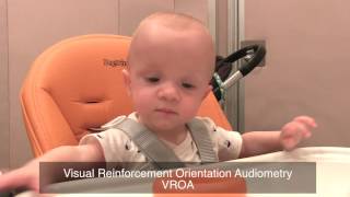 Hearing Test  Visually Reinforced Orientation Audiometry VROA [upl. by Atihcnoc]