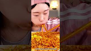 AmiAmi mukbang Corn cheese spicy ramen 180 shorts [upl. by Waldemar]