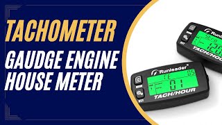 Inductive Tachometer Gauge Engine Hour Meter Alert for Motorcycle ATV Lawn Mower  Tachometer Gauge [upl. by Pellet]