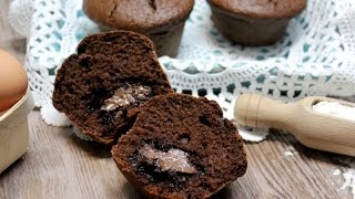 Muffin cuor di Nutella  soffici e cremosi anche il giorno dopo [upl. by Ybur]