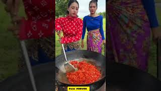 How to cook chili sauce recipereels recipe cookrecipe deliciious eating shortsFOODFORVER [upl. by Thordis615]