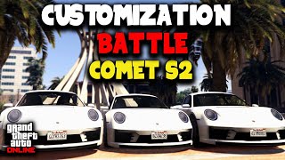 Comet S2 Customization Battle  GTA Online with HarmNone and gtanpc [upl. by Eatnoled]