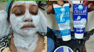 HOW TO OXYLIFE CREAM BLEACH NATURAL RADIANCE 5 SALON PROFESSIONAL BLEACHVARSHA MAKEOVER [upl. by Enelrihs]