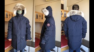 Canada Goose Emory Parka Navy Marine Blue Review  Try On [upl. by Baptista]