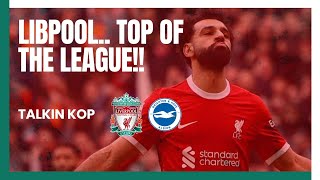 Libpool Top Of The League  Liverpool 2 Brighton 1 [upl. by Eciralc]