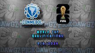 CONMEBOL World Cup 2026 Qualifications 962024 Gorans Corner Kick  Free Soccer Picks [upl. by Areis]