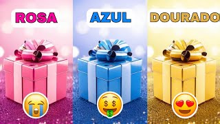 Escolha o seu presente Rosa Azul ou Dourado 💗💙⭐️ Como Vai a Sua Sorte 😱 [upl. by Anahpets]