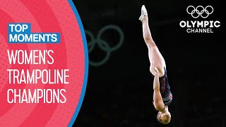 Womens Olympic Trampoline Champions 20002016  Top Moments [upl. by Lexy]