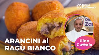 ARANCINI al RAGÙ BIANCO la RICETTA dello CHEF STELLATO PINO CUTTAIA😍✨ [upl. by Pogah]