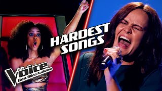 Performing The HARDEST Songs To Sing  The Voice Best Blind Auditions [upl. by Arta]