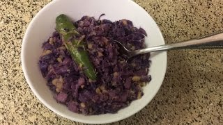 Red Cabbage KootuRed Cabbage Recipe [upl. by Rosana]