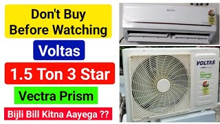 voltas vectra prism 15 ton 3 star review voltas 15 ton 3 star inverter split ac 183v vectra prism [upl. by Alana]