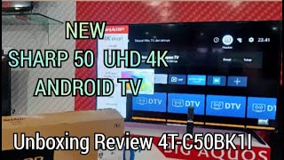 Review Sharp UHD 4K TV  Sharp 50 inch Android TV  SHARP 4TC50BK1I [upl. by Sadoc]