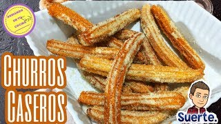 Como hacer CHURROS CASEROS [upl. by Lorien]