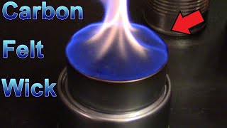 DIY Carbon Felt Wicks The quotForeverquot Wick SML Burners  for heatinglightcooking [upl. by Oeram]