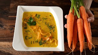 🥕 Selbstgemachte gesunde Karottensuppe ohne Chemie So wirds am besten zubereitet [upl. by Ainitsirhc672]