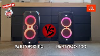 JBL Partybox 110 vs Partybox 100 close sound battle🔥💥🇵🇭 [upl. by Assillam]