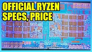 Final Ryzen R7 1700 1700X 1800X Price amp Specs [upl. by Airednaxela]