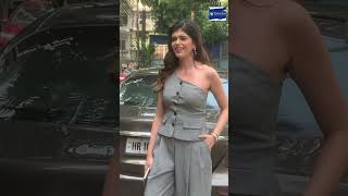 Sanjana Sanghi spotted at shooting location in Juhu  shortvideo  Shudh Manoranjan [upl. by Hoye675]