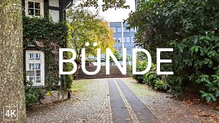 Bünde Germany Walk through the ancient city in the evening  4K HDR [upl. by Yadsnil677]