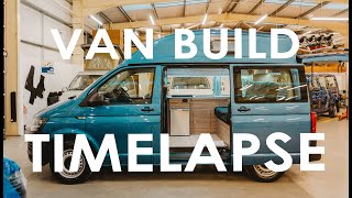 28 days TIME LAPSE van conversion VW T6  Watch a PROFESSIONAL campervan build in 10 MINS Vanlife [upl. by Eatnoid]