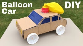 How to Make Amazing Balloon Powered Car  Air Car [upl. by Walliw]