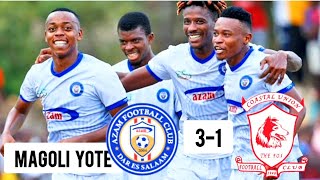 🔴MAGOLI YA AZAM FC 3 VS COAST UNION 1 HIGHLIGHTS NGAO YAJAMII [upl. by Bocaj]