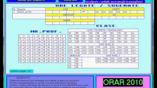 Generator orar  horaire  demo [upl. by Yerahcaz]