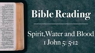 Sermon 6th October 2024  Spirit Water and Blood  1 John 5 512 [upl. by Maddock]