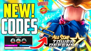 ⚠️Update New⚠️ALL STAR TOWER DEFENSE WORKING CODES 2024  ROBLOX ALL STAR TOWER DEFENSE CODES [upl. by Kacey73]