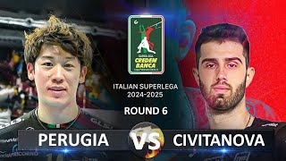 Perugia vs Civitanova  Italian Volleyball SuperLega 20242025 [upl. by Layap424]