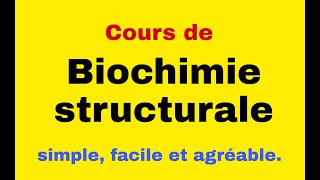 Biochimie structurale  les glucide 1 [upl. by Notsnorb]