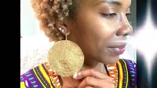 How to MakeDIY Large Hammered Disc Earrings [upl. by Ranie]