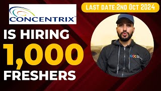 Concentrix Hiring 1000 Freshers 2024 [upl. by Dogs360]