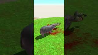 Hippopotamus VS Deinonychus Fight Battle  Animal Revolt Battle Simulator [upl. by Dahlstrom332]