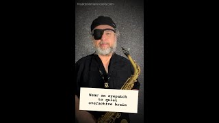 Wearing an eye patch Musician Focal Dystonia Recovery [upl. by Khanna]