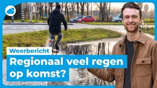 Weerbericht vrijdag regionaal veel regen [upl. by Gnohc]