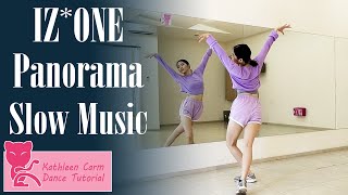 IZONE 아이즈원 ‘Panorama’ Dance Tutorial  Mirrored  Slow Music [upl. by Dric]