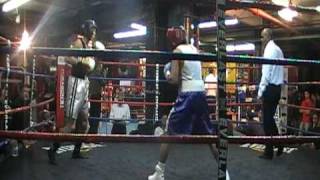 Gleason Gym Amateur Boxing Tournament1 1208 TKO [upl. by Finegan571]