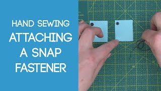 Attaching a Snap Fastener [upl. by Laicram165]