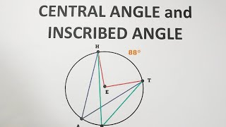 Central Angle and Inscribed Angle  Circle Grade 10 Math [upl. by Hecht]