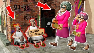 Poor Granny vs Rich Scary Teacher  funny horror animation parody p116 [upl. by Lledyr78]