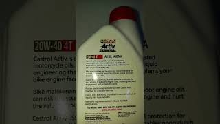 CASTROL ACTIV ENGINE OIL 20W40 92124 [upl. by Eskil]