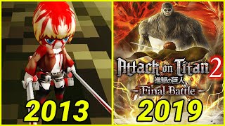 Evolution of Attack on Titan Games 20132021 [upl. by Sheela32]