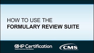 How to Use the Formulary Review Suite [upl. by Amby]